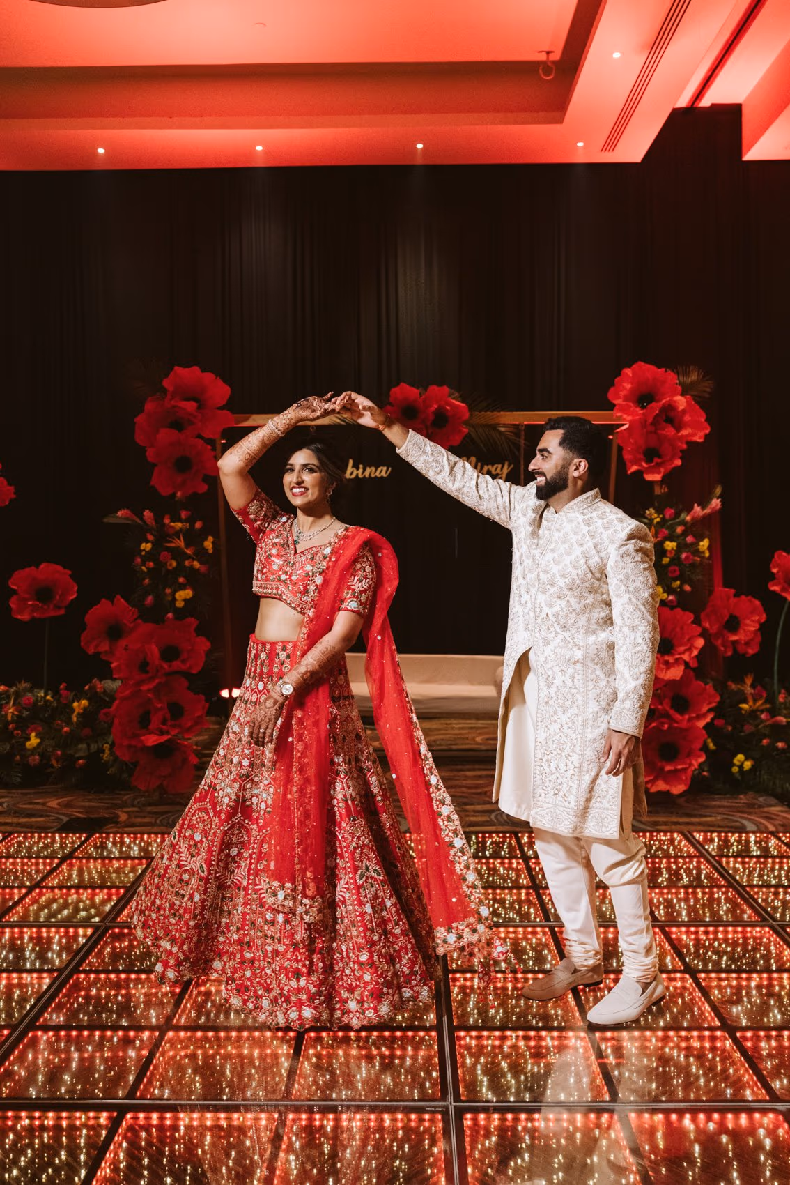 Mehndi, Hindu Ceremony, Sangeet Night Wedding at Hyatt Ziva Cancun — photo 120