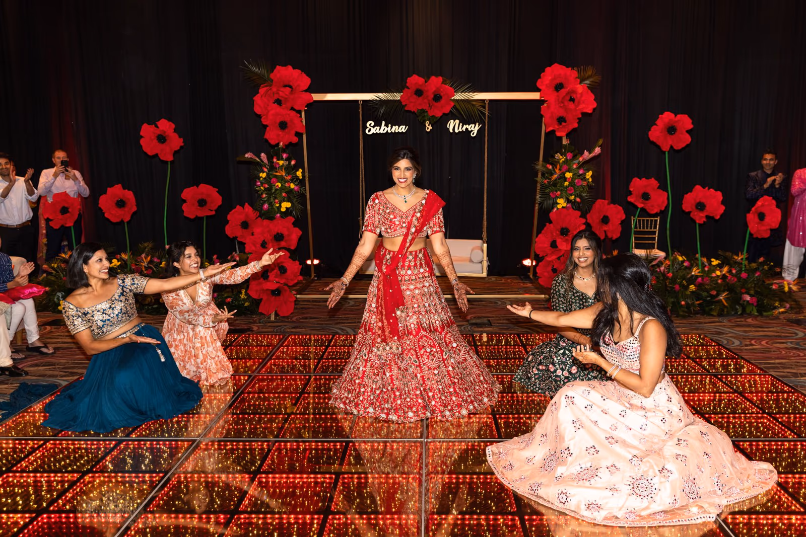 Mehndi, Hindu Ceremony, Sangeet Night Wedding at Hyatt Ziva Cancun — photo 125