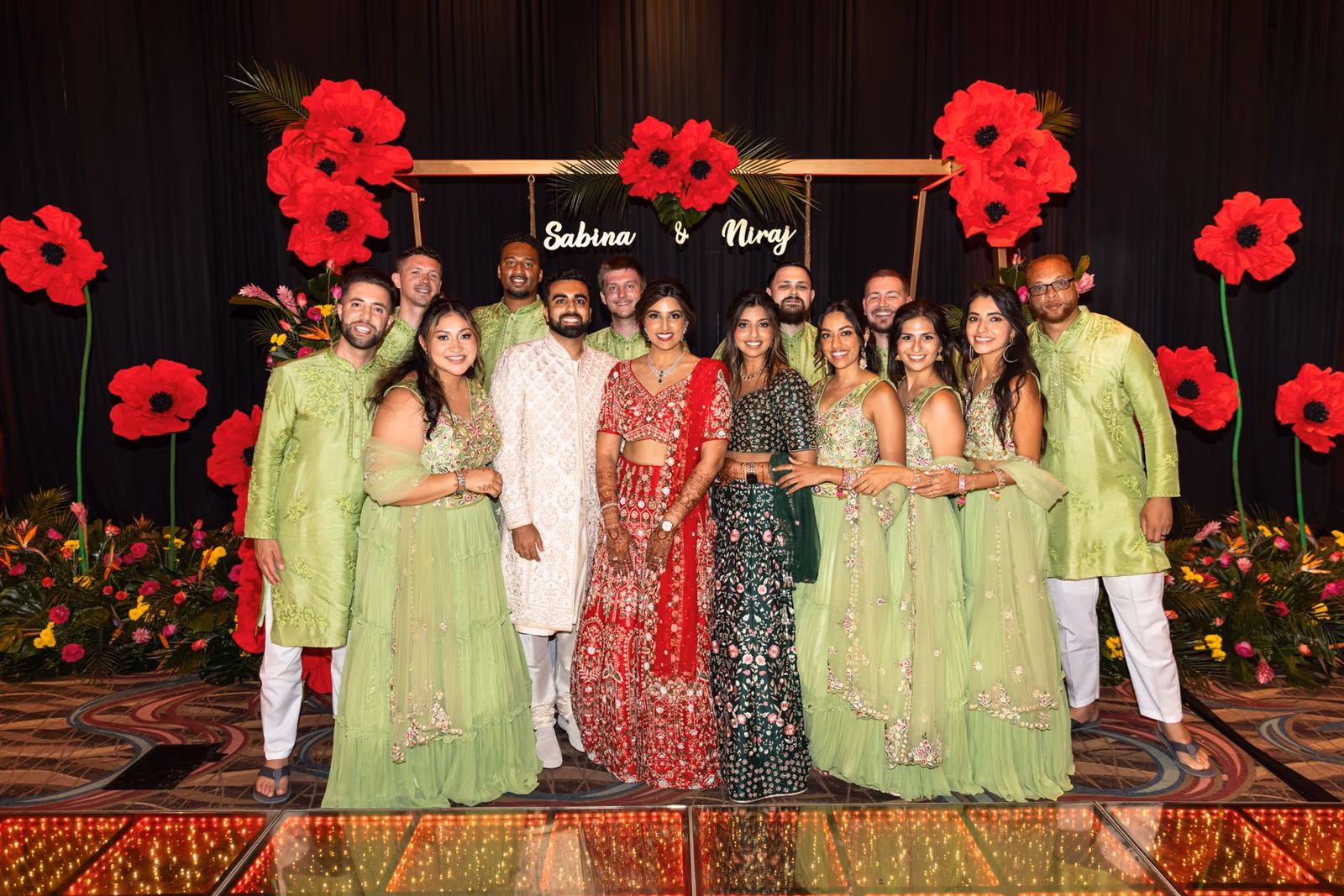Mehndi, Hindu Ceremony, Sangeet Night Wedding at Hyatt Ziva Cancun — photo 128