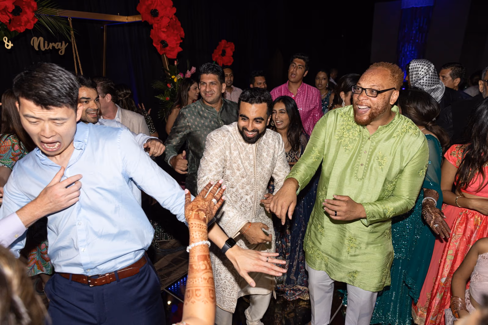 Mehndi, Hindu Ceremony, Sangeet Night Wedding at Hyatt Ziva Cancun — photo 129