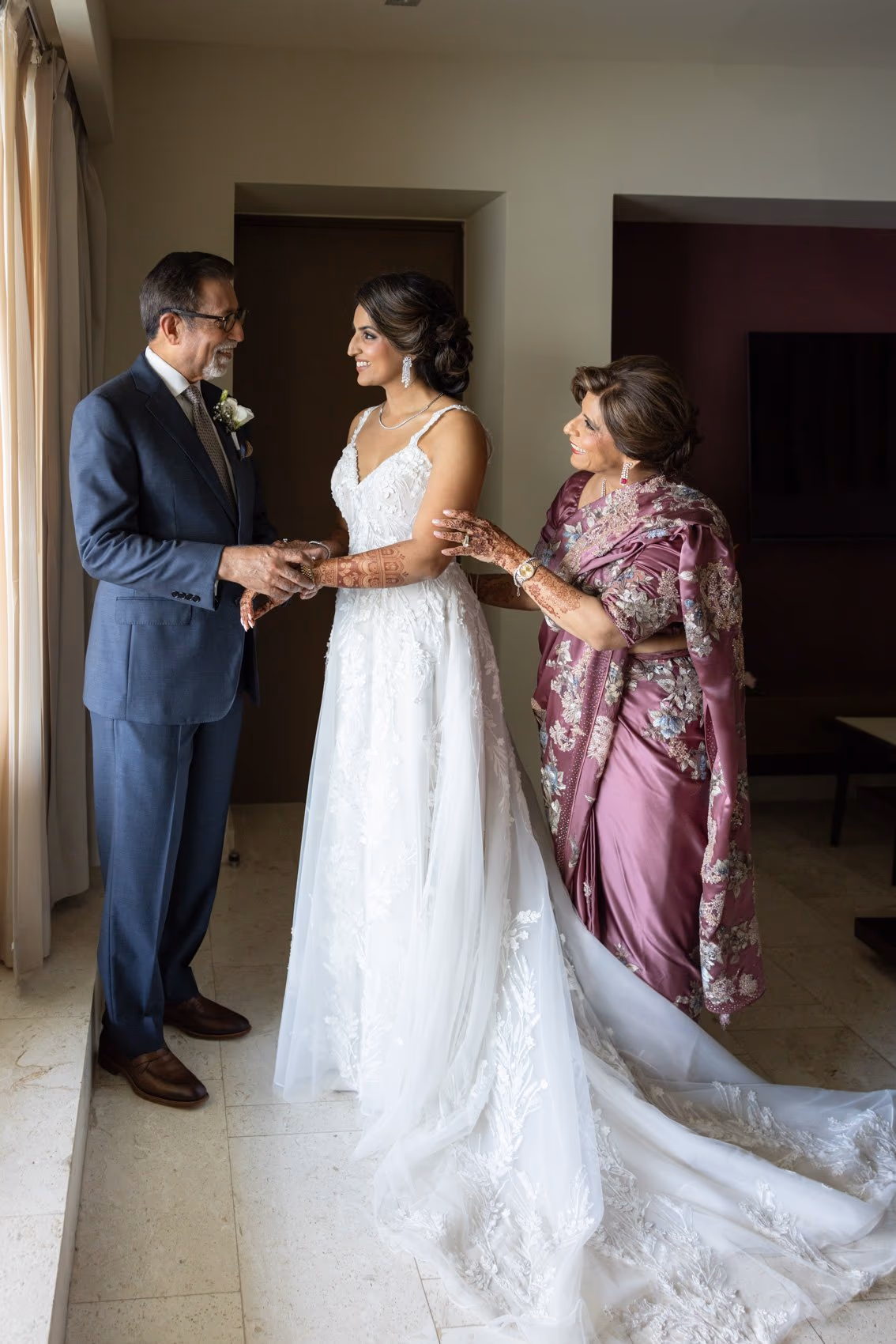 Mehndi, Hindu Ceremony, Sangeet Night Wedding at Hyatt Ziva Cancun — photo 160