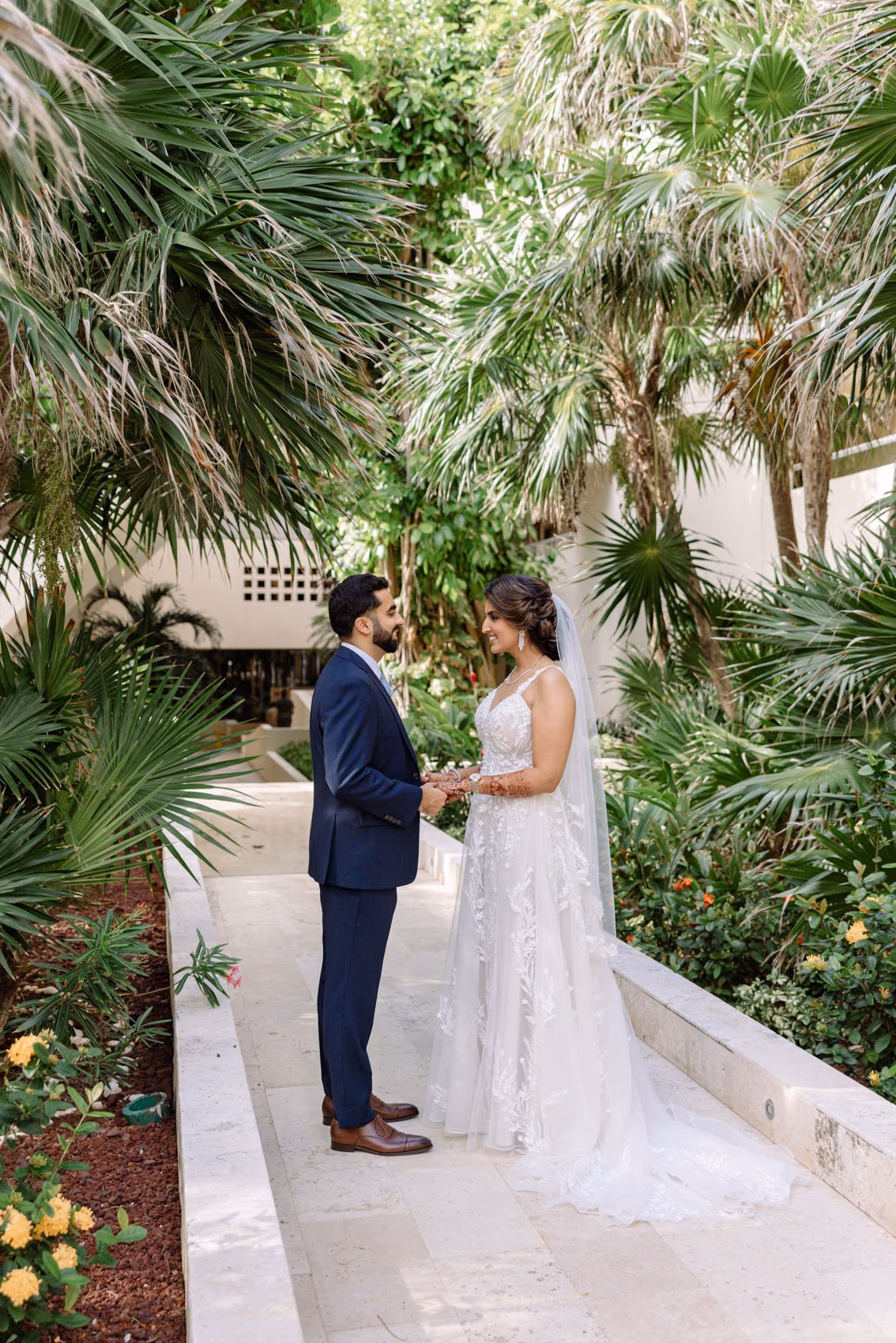 Mehndi, Hindu Ceremony, Sangeet Night Wedding at Hyatt Ziva Cancun — photo 166