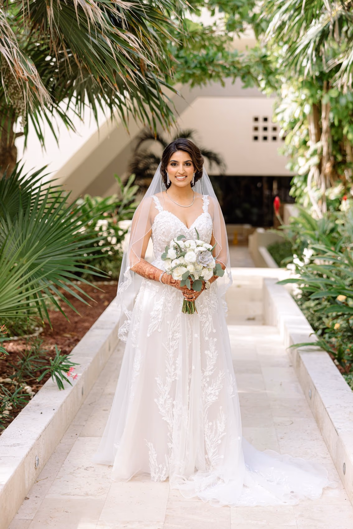 Mehndi, Hindu Ceremony, Sangeet Night Wedding at Hyatt Ziva Cancun — photo 169