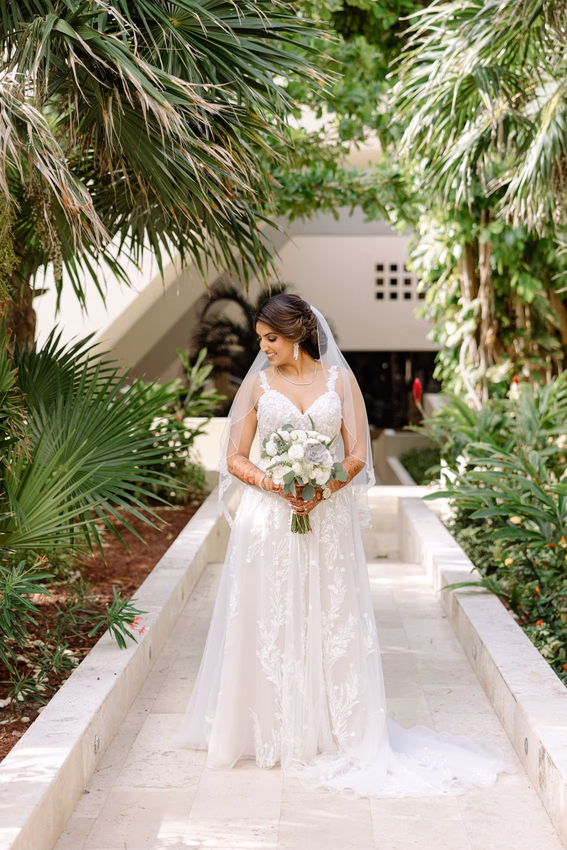 Mehndi, Hindu Ceremony, Sangeet Night Wedding at Hyatt Ziva Cancun — photo 171