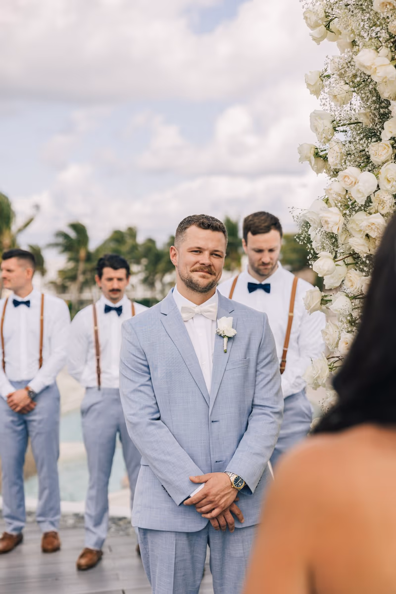 Wedding at Dreams Tulum Resort & Spa, Sunset Rooftop