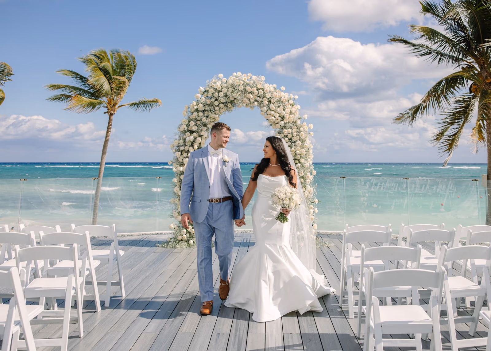 Wedding at Dreams Tulum Resort & Spa, Sunset Rooftop — photo 46
