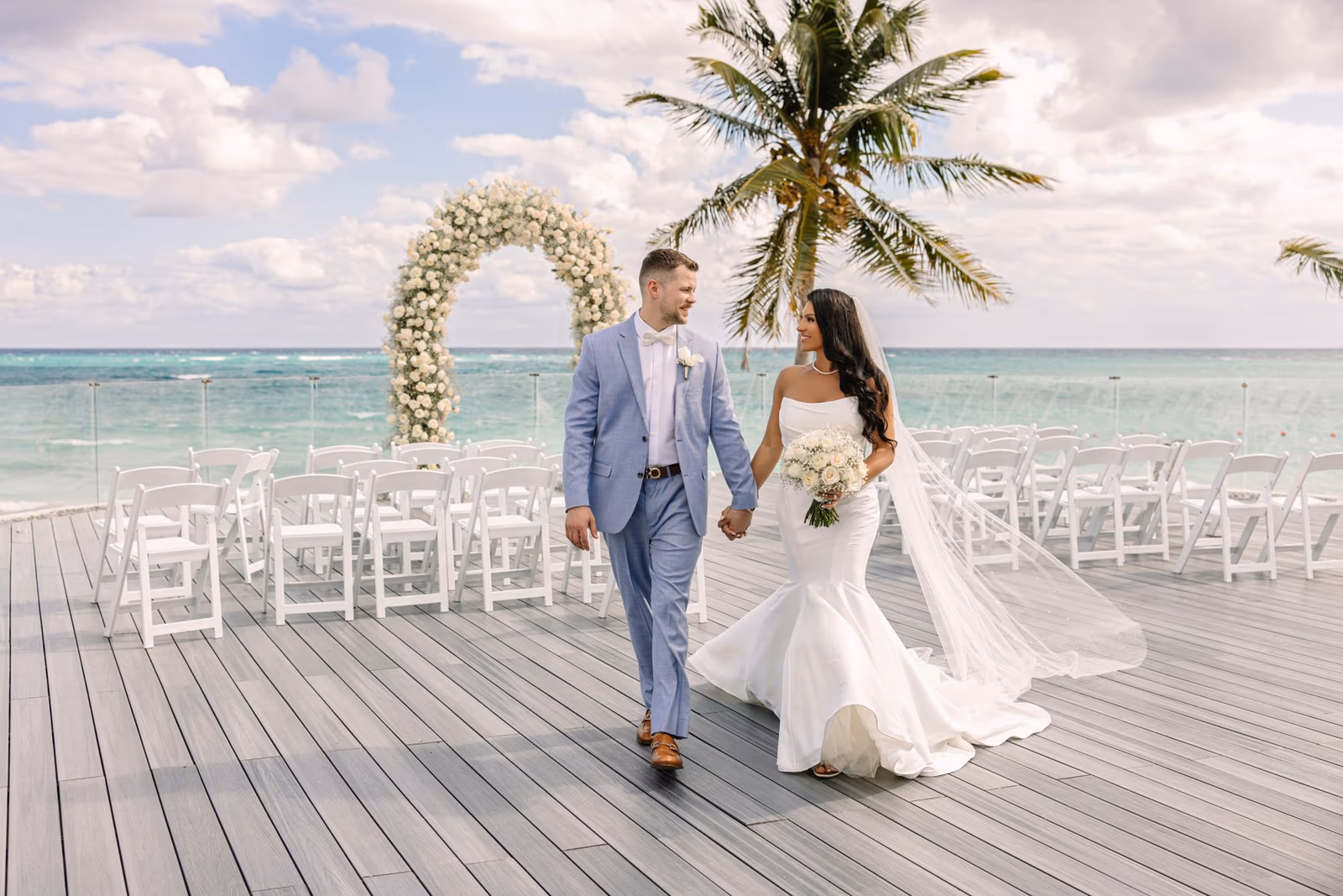 Wedding at Dreams Tulum Resort & Spa, Sunset Rooftop — photo 51