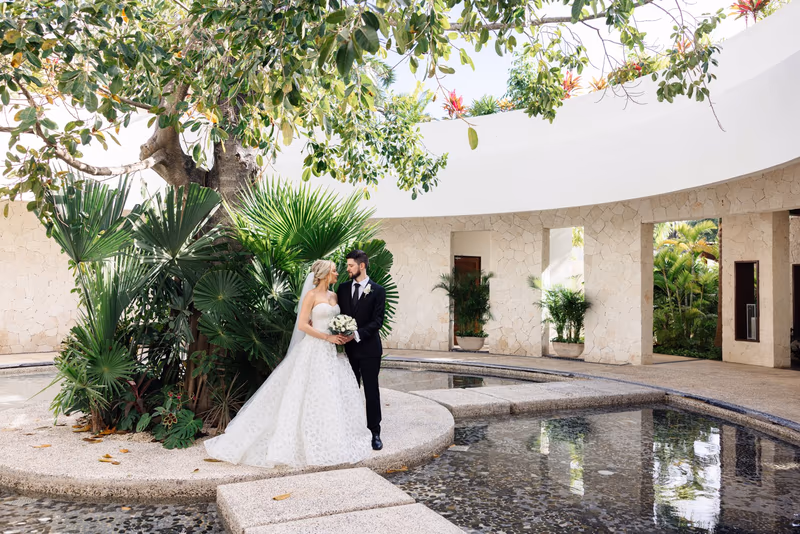 Wedding at Secrets Akumal Riviera Maya-Arch Plaza Akumal
