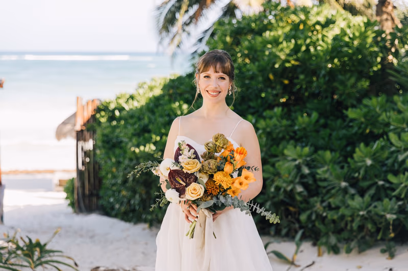 Terracotta Beach Wedding at Akiin Beach Tulum